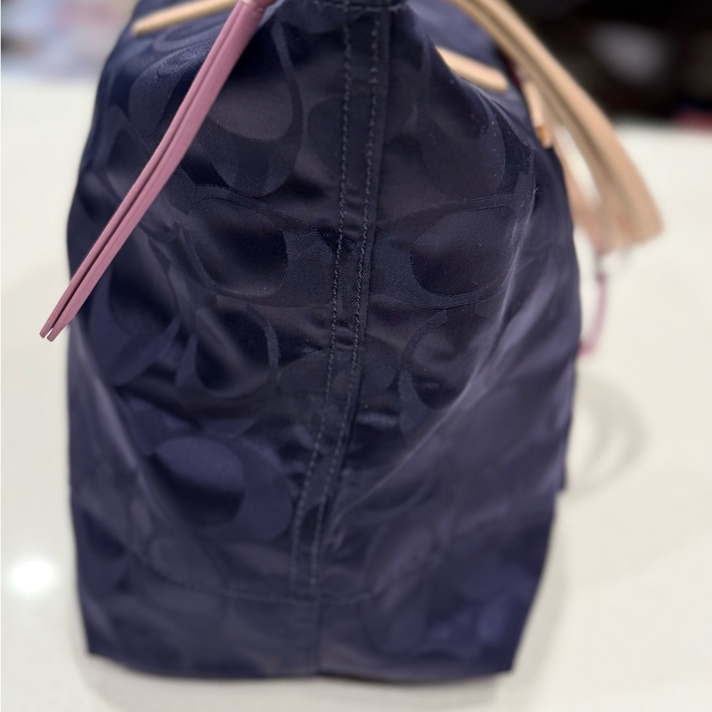 Coach Navy Blue Medium Size Satchel - Picture 4 of 10